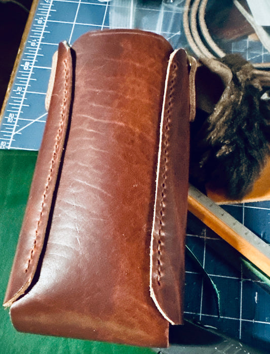 Dublin Olde English Heavy R/ ugged iPhone Tote or Cell Phone Tote w/Lightweight Biothane Over the Shoulder Strap