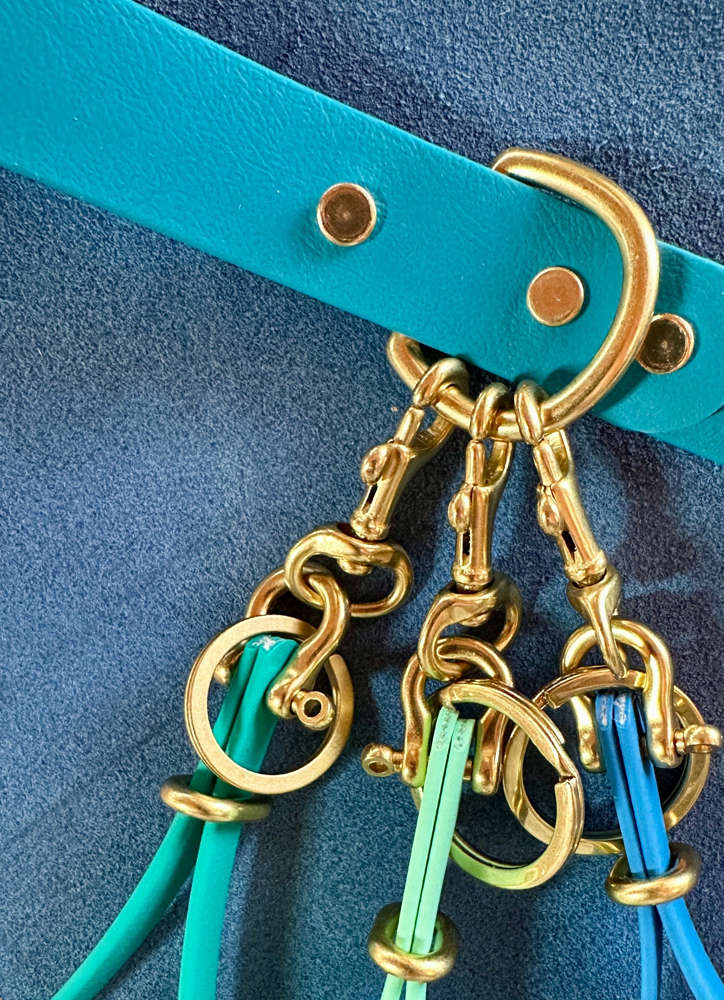 Never Lose Your Keys Again! Sporty Biothane Clip-On Wearable Wristlet Keychain, Waterproof Wristlet Keychain, Wearable Keychain w/Shackle, Bolt Snap + Keeper