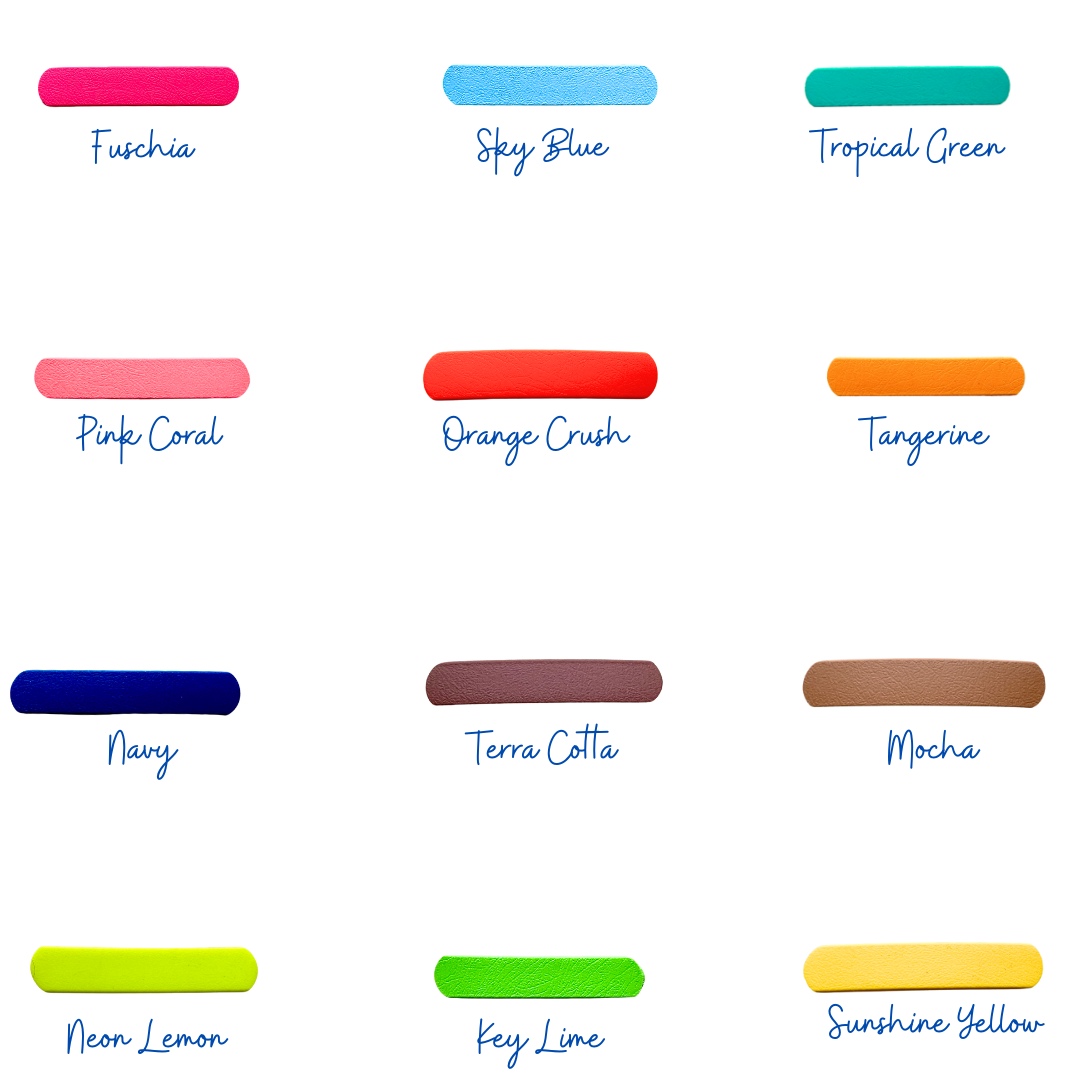 Two-Tone 1/2" Waterproof Leash w/Separate Handle - Choose Your Colors! Premium Solid Brass, Fun Customizable Summer Dog Gift