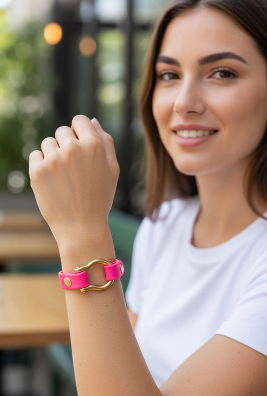 Biothane Shackle Bracelet | Solid Brass & Waterproof Biothane